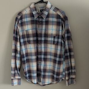 Casual Plaid Button-Down Shirt for Men